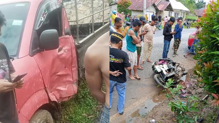 BREAKING NEWS Pemotor Wanita Tewas Usai Tabrakan dengan Mobil Pikap di Wolasi Konawe Selatan – Portal Kendari