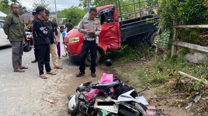 Ban Selip, Mobil Pikap Hilang Kendali Tabrak Siswi SMA hingga Tewas di Wolasi Konawe Selatan – Portal Kendari