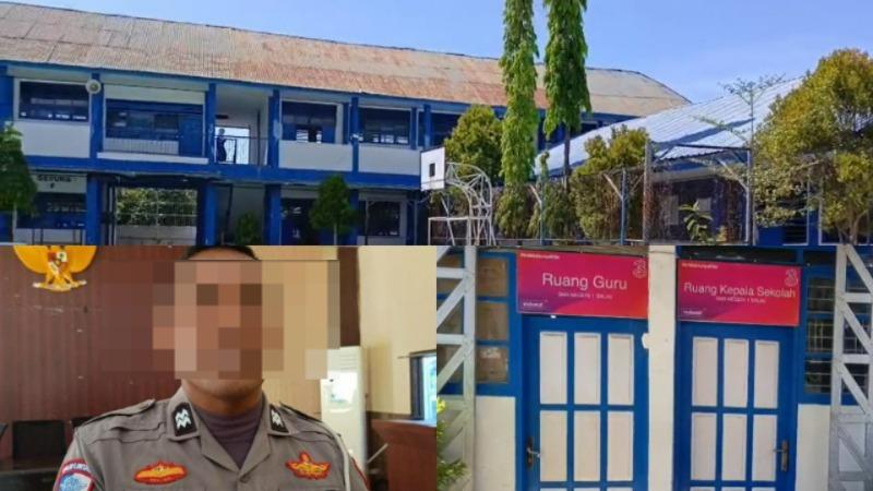 Aksi Brutal Siswa SMA Aniaya Guru Disaksikan Ayahnya Sosok Polisi di Sinjai Sulawesi Selatan – Portal Kendari