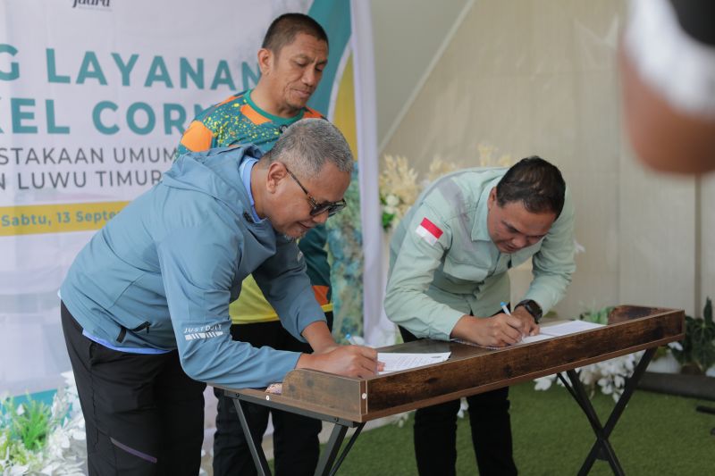 PT Vale dan Pemkab Lutim resmikan "Vale Nickel Corner" dorong literasi pertambangan