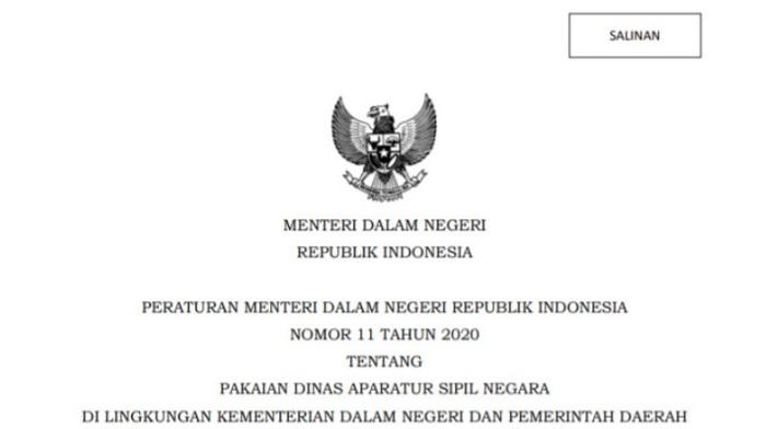 CEK Lagi Seragam Dinas PPPK Paruh Waktu Setara ASN Berdasarkan Permendagri Nomor 11 Tahun 2020 – Portal Kendari