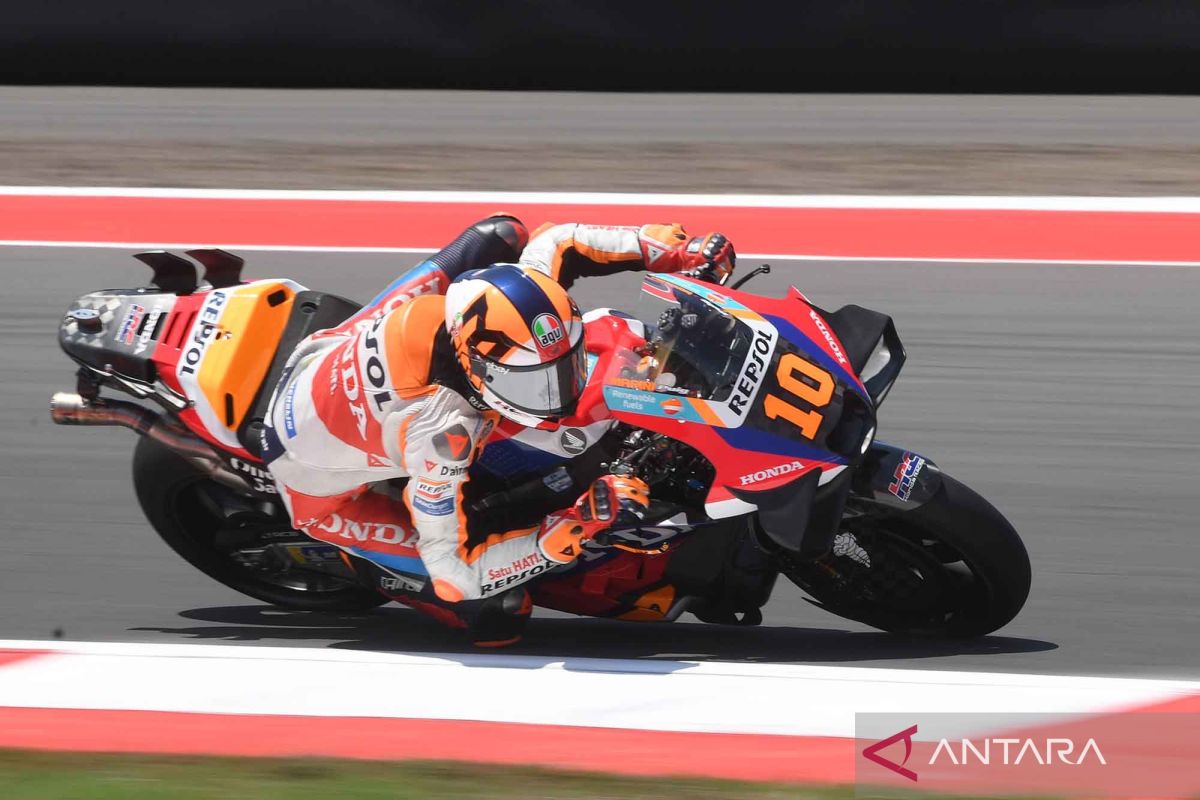 Luca Marini tampil tercepat di FP1 MotoGP Indonesia 2025