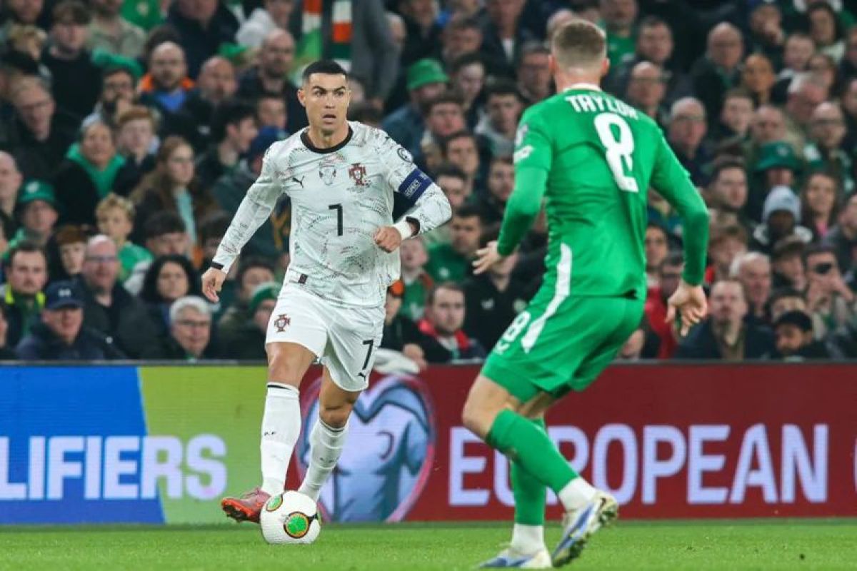 Irlandia Jinakkan Portugal 2-0, Cristiano Ronaldo diusir wasit